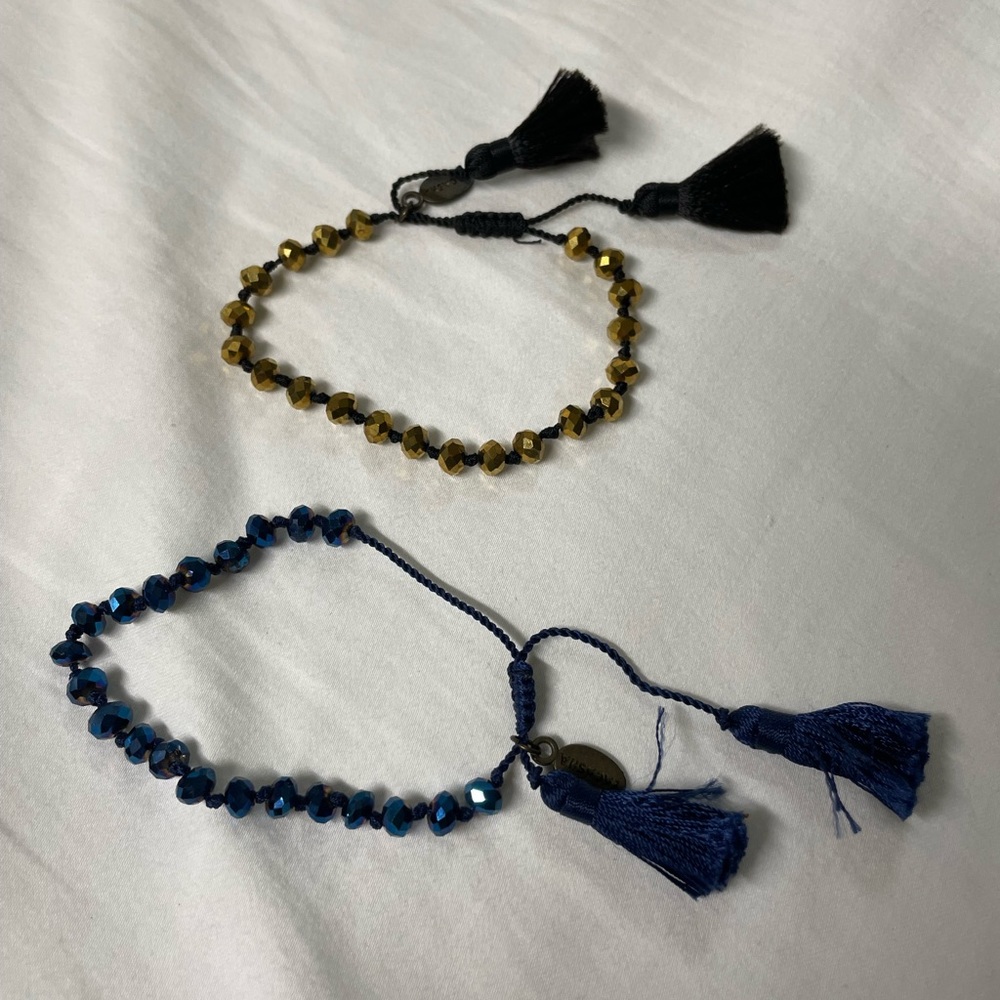 Zacasha Beaded Tassel Bracelets (2)
